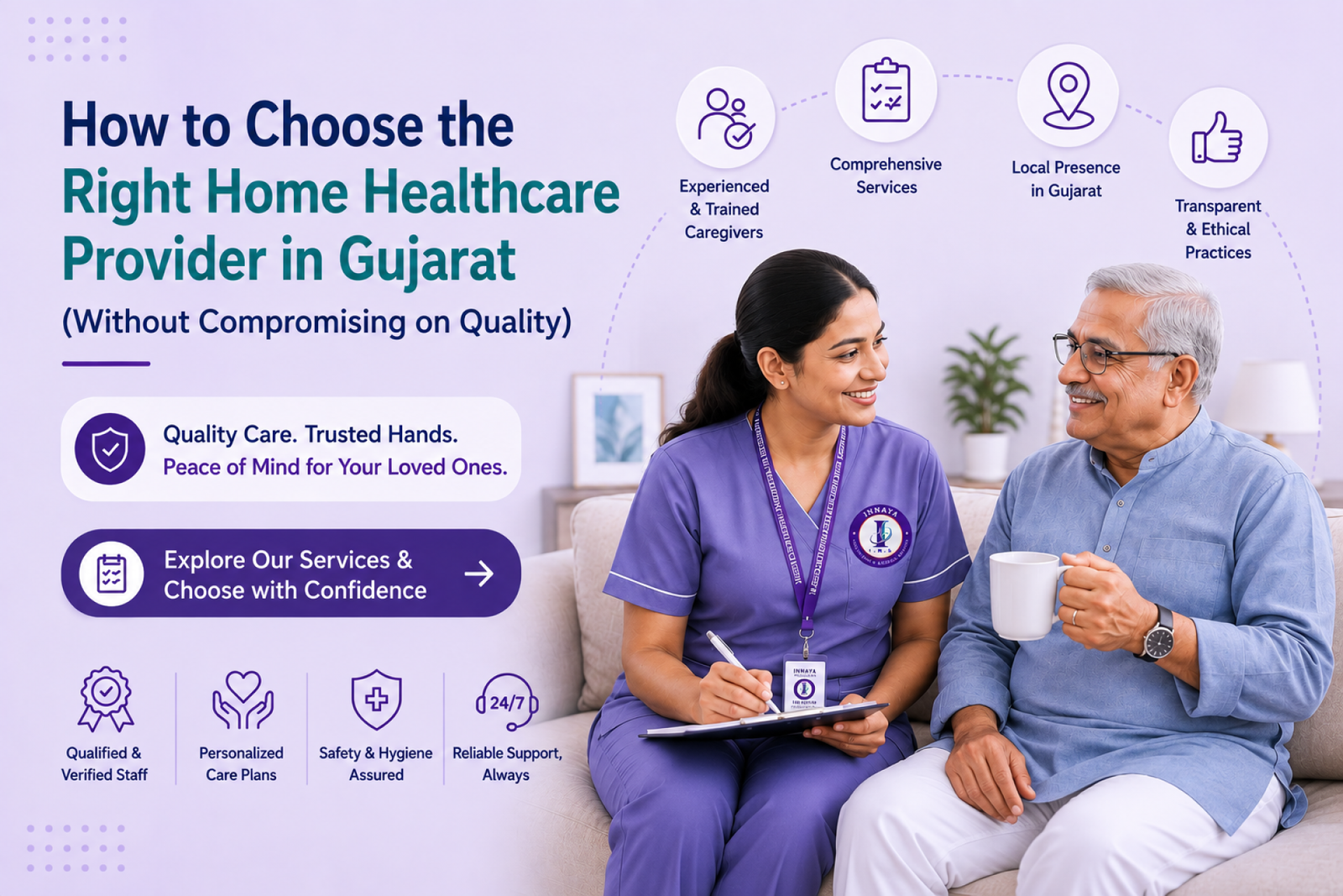 How to Choose the Right Home Healthcare Provider in Gujarat (Without Compromising on Quality)