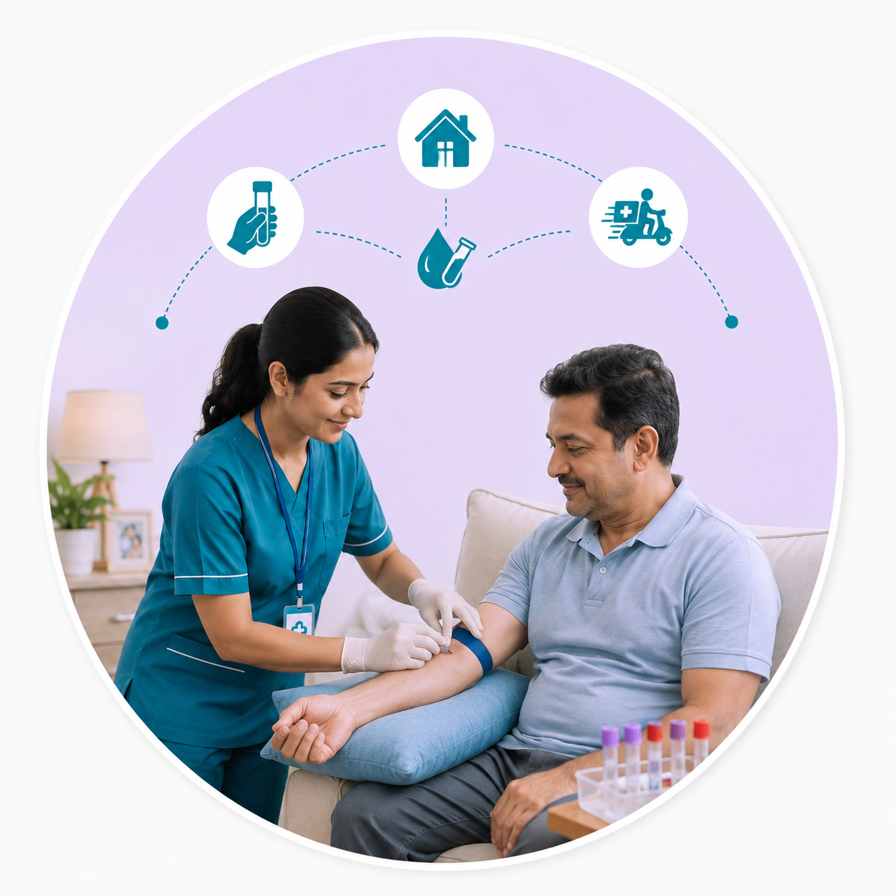 At home Blood Sample Collections